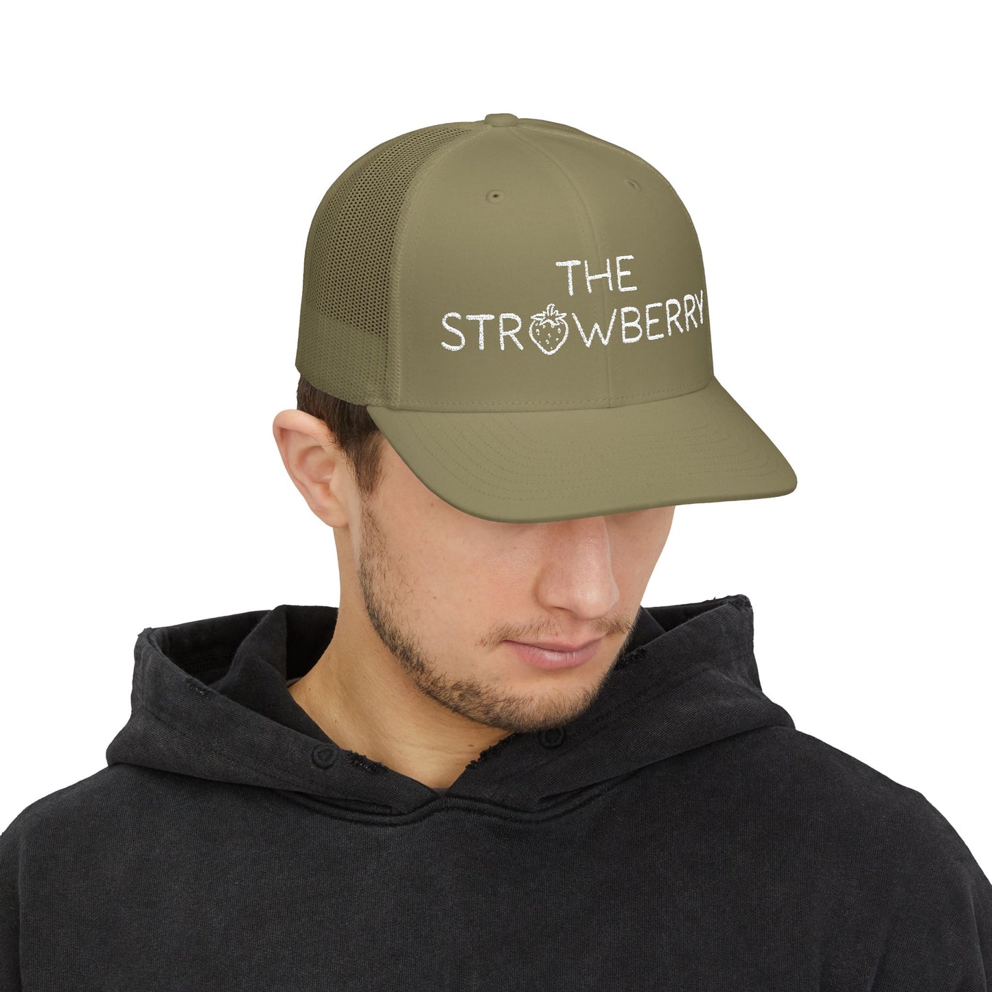 THE STRAWBERRY Logo Trucker Hat (Embroidered)